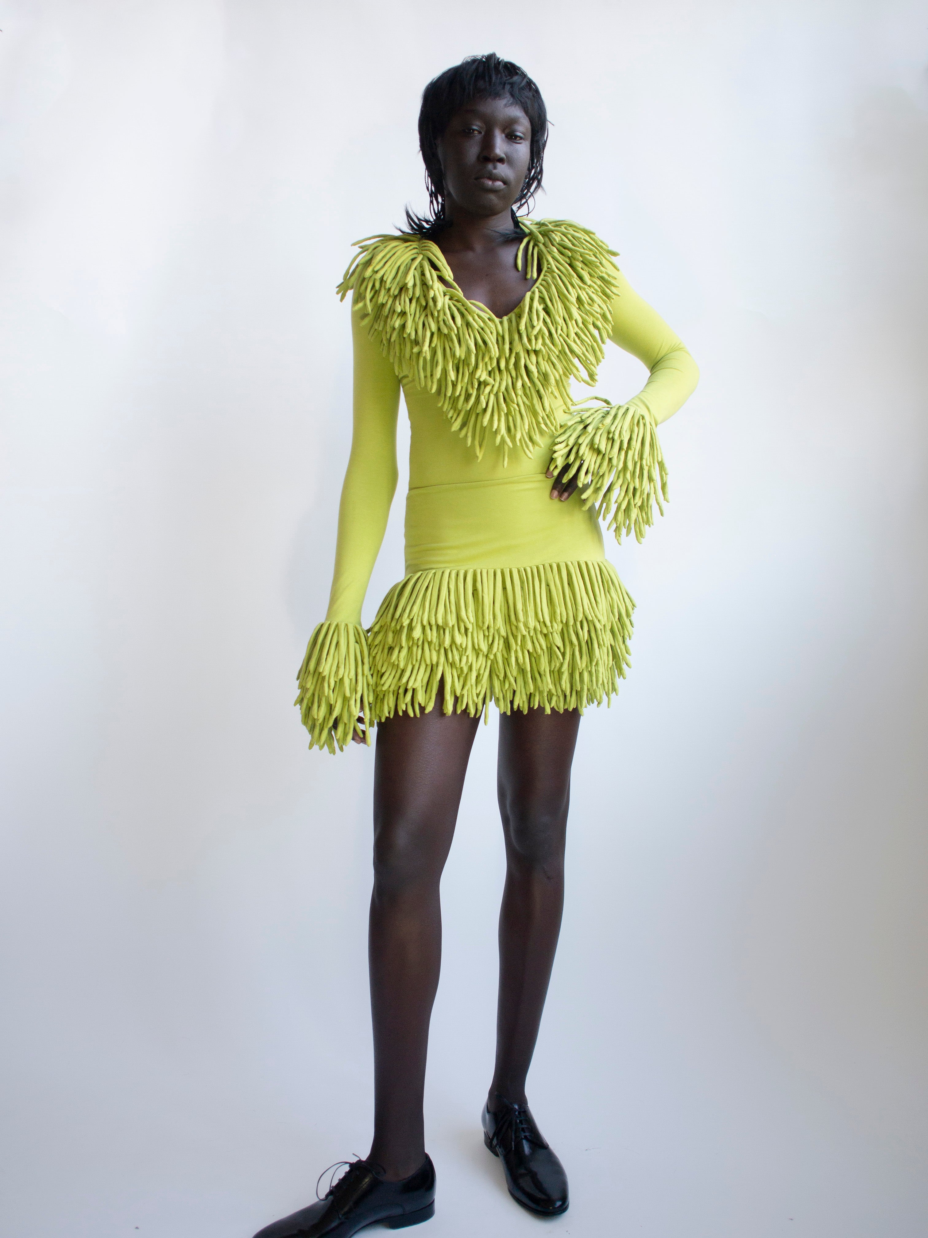 Jersey Fringe Skirt