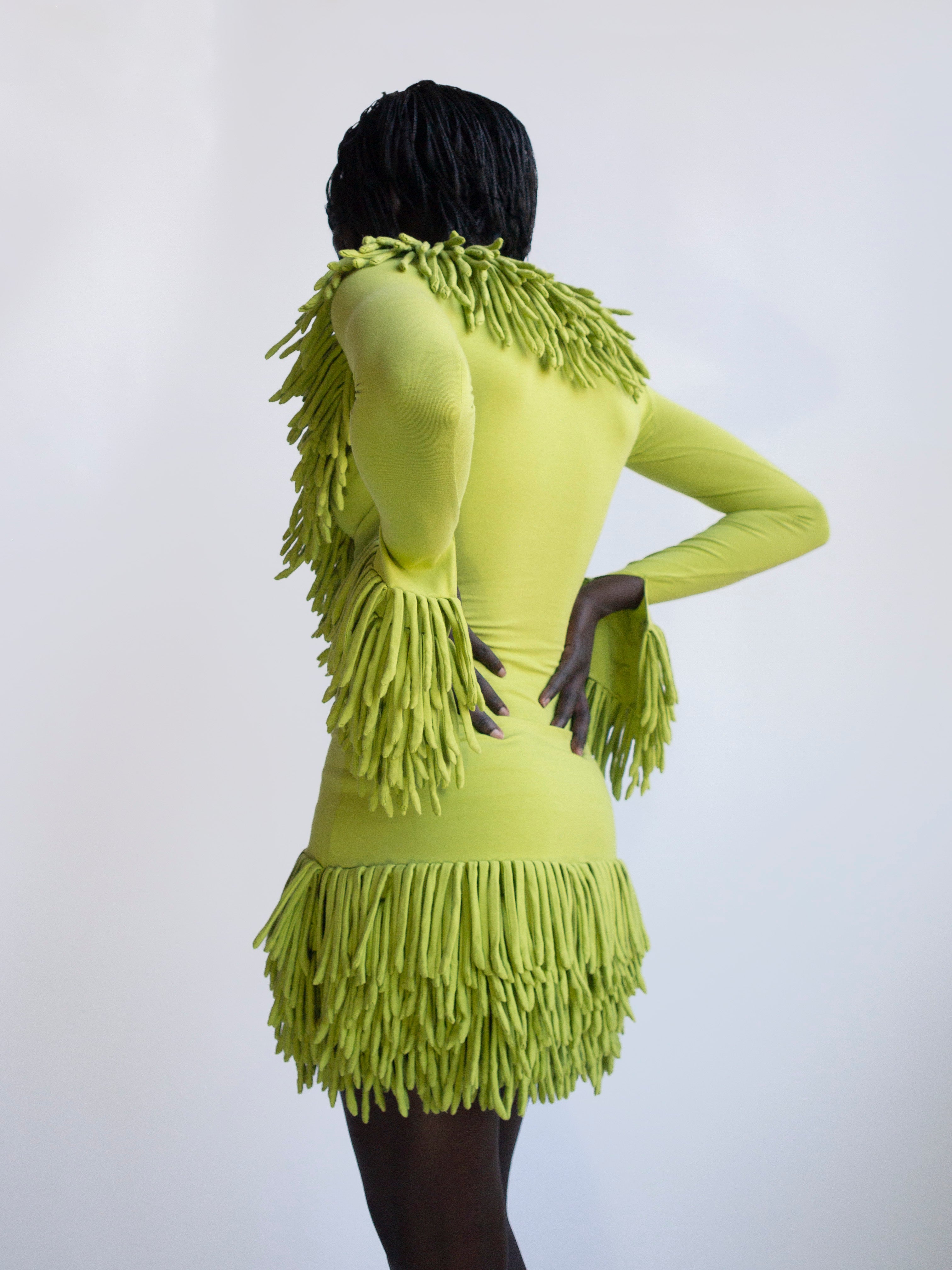 Jersey Fringe Skirt