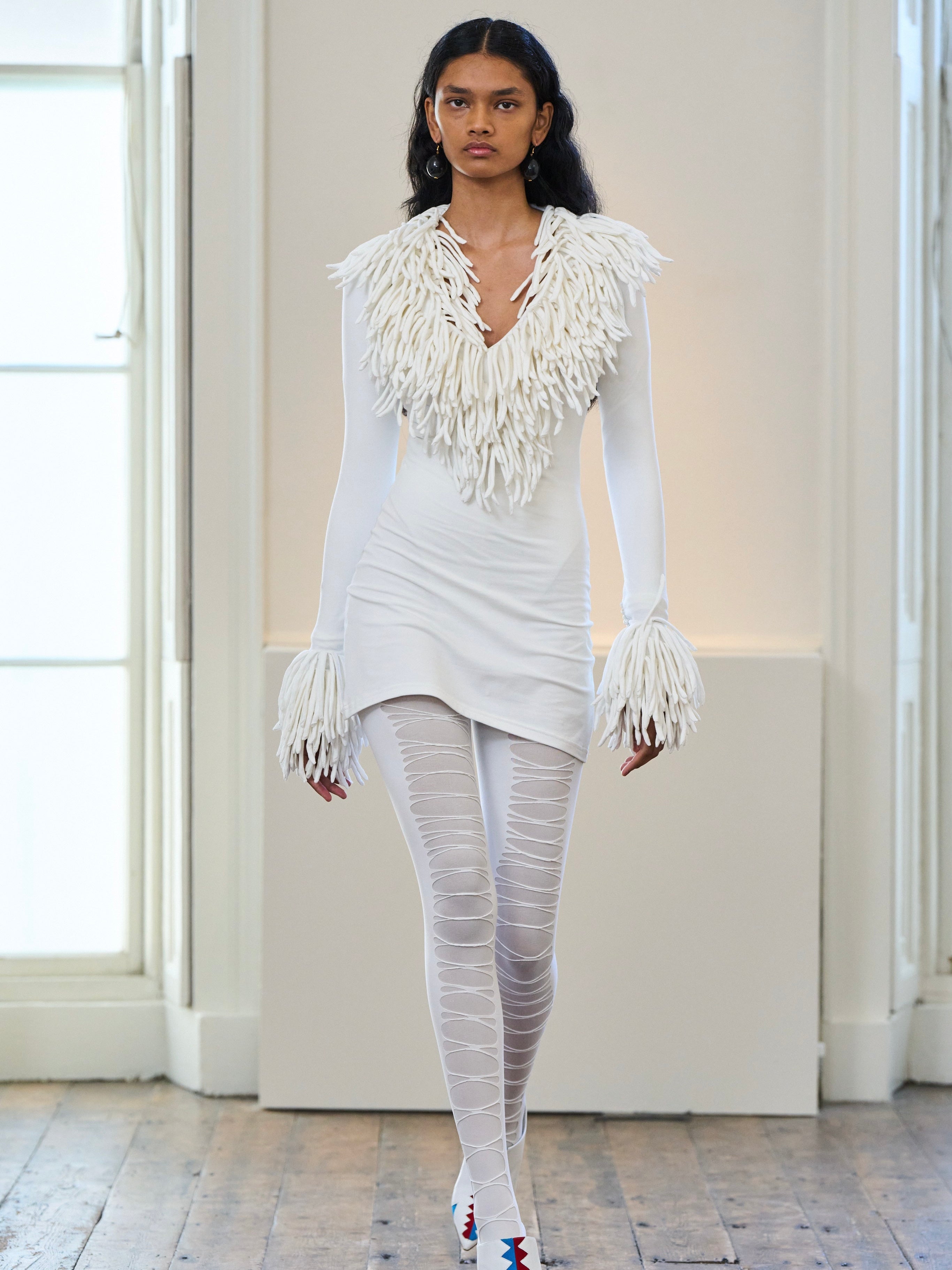 Jersey Fringe Dress